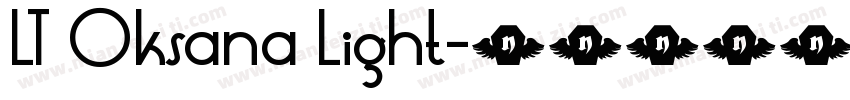 LT Oksana Light字体转换